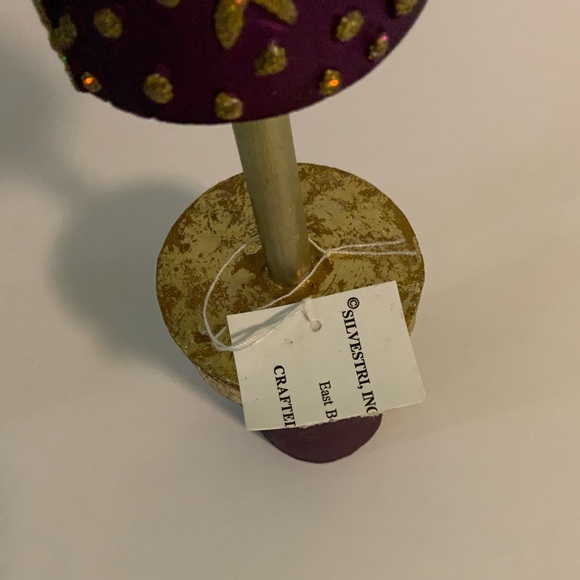 Silvestri Purple and Gold Decorative Cone Trees - Picture 5 of 6